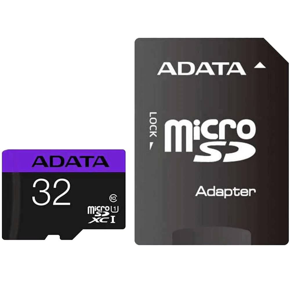 کارت حافظه‌ microSDHC ای دیتا مدل Premier کلاس 10 استاندارد UHS-I U1 سرعت 80MBps ظرفیت 32 گیگابایت به همراه با آداپتور SD